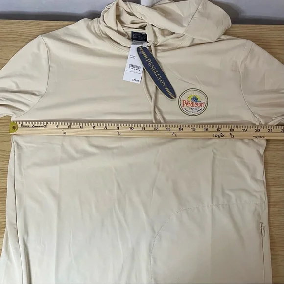 Surf Pendleton Unisex Long Sleeve Hooded Tee Logo‎ Rash Guard sun cream Medium
